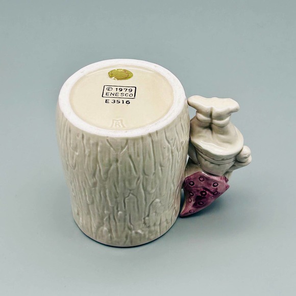 Enesco 1979 Ceramic Tree Stump Gnome Handled Cup. - Picture 6 of 8